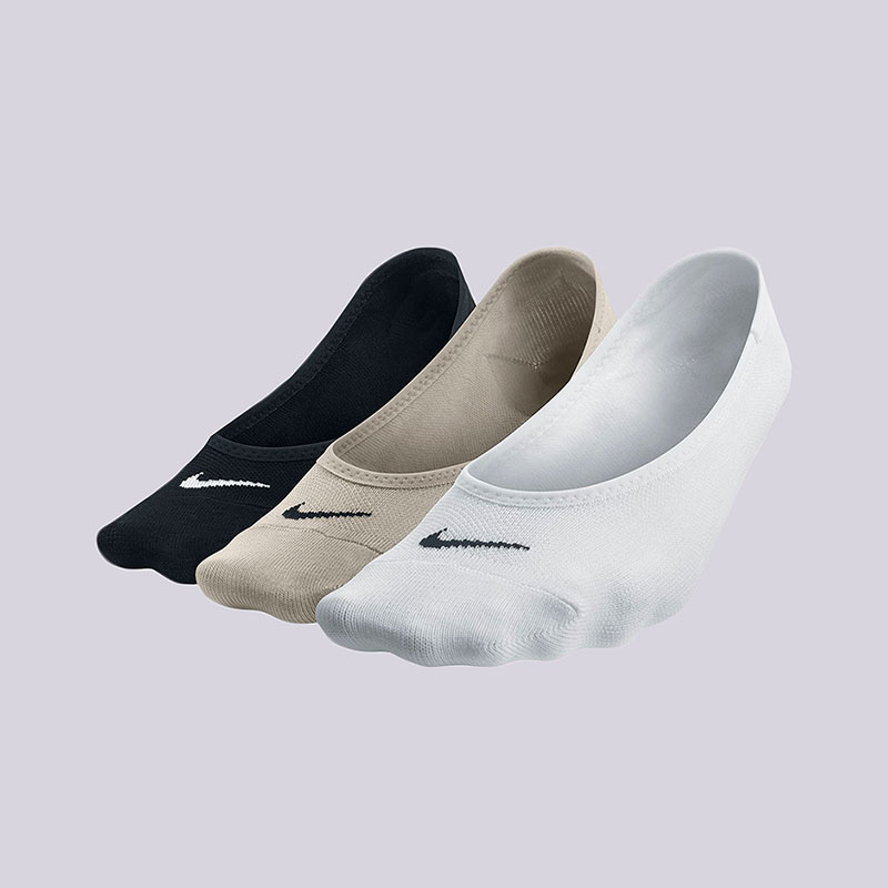 женские белые носки Nike Lightweight No Show SX4863-900 - цена, описание, фото 1
